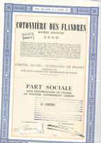 Cotonnière des Flandres - Gent, 1920 à 1950, Action, Enlèvement ou Envoi