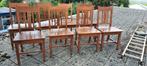 Eetkamerstoelen teakhout 10 stuks, Huis en Inrichting, Ophalen