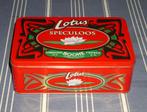 Blikken doos Lotus Speculoos Gebroeders Boone Lembeke, Biscuits, Autres marques, Utilisé, Enlèvement ou Envoi