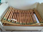 Antieke twijfelaar met ergosleep elektrische lattenbodem, Huis en Inrichting, Slaapkamer | Bedden, Ophalen, Gebruikt, Twijfelaar