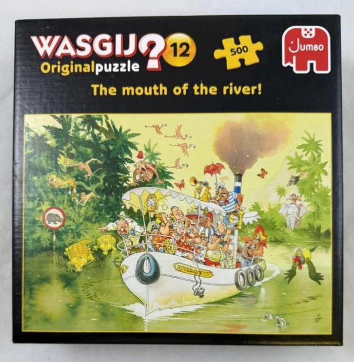 Wasgij Original puzzel 500 nr 12 de monding van de rivier, Hobby en Vrije tijd, Denksport en Puzzels, Zo goed als nieuw, Verzenden