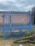 Massieve poort (ijzer) in 2 delen, Tuin en Terras, Ophalen, Met poort, Gebruikt, Sierhekwerk