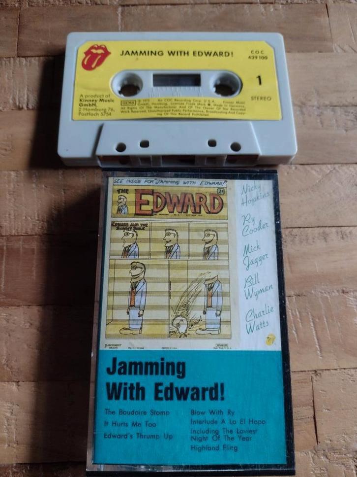 Zeldzame CASSETTE: JAMMING WITH EDWARD (Mick Jagger) 1972, Cd's en Dvd's, Cassettebandjes, Gebruikt, Origineel, Jazz en Blues