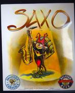 PLAQUE BIERE SAXO BRASSERIE CARACOLE DINANT, Collections, Enlèvement ou Envoi, Utilisé, Panneau, Plaque ou Plaquette publicitaire