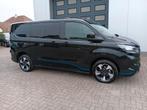 Ford Transit Custom SPORT 2 zijdeuren 19" adapt cruise 40.25, Auto's, Zwart, 4 cilinders, Zwart, Diesel