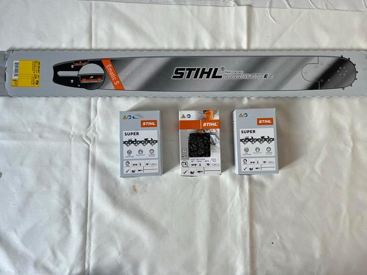 Couteau Stihl Rollomatic 75cm + 3 super chaînes, Jardin & Terrasse, Scies manuelles, Neuf, Enlèvement ou Envoi
