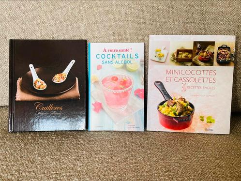 Lot de 3 petits livres de cuisine, Livres, Livres de cuisine, Comme neuf, Entrées et Soupes, Tapas, Snacks et Dim Sum, Europe