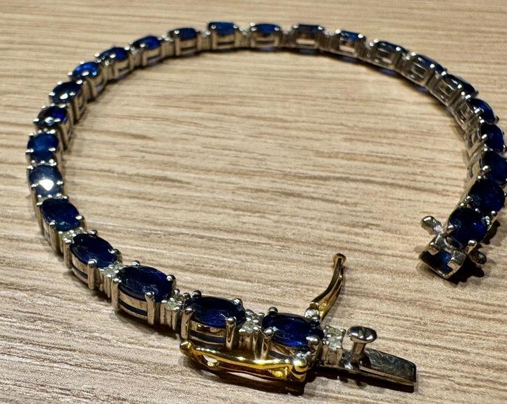 Bracelet en saphir, Bijoux, Sacs & Beauté, Bracelets, Comme neuf, Enlèvement
