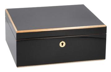ADORINI  HUMIDOR MILAN DELUXE 75 SIGAREN - ZWARTE LAK  h157 beschikbaar voor biedingen