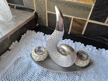 Mooie Kast Decoratie Met 2 Theelicht Houders beschikbaar voor biedingen