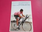 wielerkaart 1984 team tuc francesco moser signe, Sports & Fitness, Cyclisme, Utilisé, Envoi