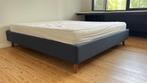 Beka tweepersoonsbed 180x200 t.w.v. €2.815, Huis en Inrichting, Slaapkamer | Bedden, Ophalen, Blauw, Tweepersoons, Zo goed als nieuw