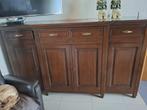 Eetplaats in Kerselaar, Huis en Inrichting, Complete eetkamers, Ophalen, Gebruikt, Kerselaar hout,, 4 tot 6 stoelen