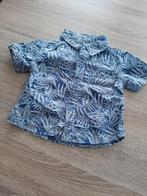 Blauw hawaii hemdje 74, Kinderen en Baby's, Babykleding | Maat 74, Zeeman, Ophalen of Verzenden, Zo goed als nieuw, Overhemdje of Bloesje