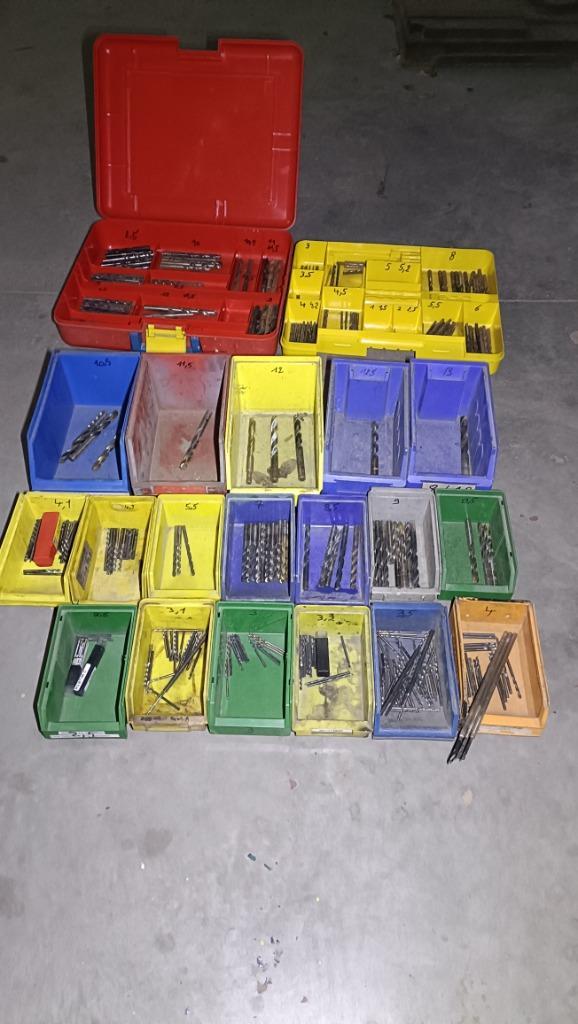 Lot professionele metaalboren te koop, Doe-het-zelf en Bouw, Gereedschap | Handgereedschap, Zo goed als nieuw, Ophalen of Verzenden
