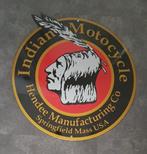 Indian motorcycle mooi zwaar emaillen reclame decoratie bord, Verzamelen, Ophalen of Verzenden, Zo goed als nieuw, Reclamebord