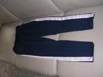 Donkerblauwe lange broek lichtroze/witte streep, Name It 164, Kinderen en Baby's, Kinderkleding | Maat 164, Broek, Meisje, Name it