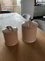Lot de 2 Poubelles de table, Maison & Meubles, Uni, Enlèvement ou Envoi, Céramique, Utilisé