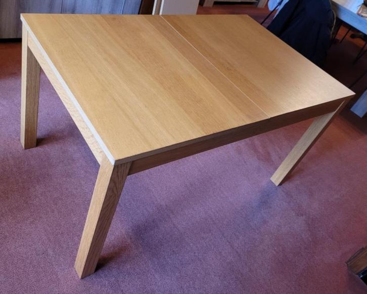 Gratis uitschuifbare Ikea tafel, Huis en Inrichting, Tafels | Eettafels, Gebruikt, 50 tot 100 cm, 150 tot 200 cm, Vijf personen of meer