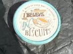 Blikken koekjesdoos Jacobsens Bakery, Ophalen, Zo goed als nieuw, Koek(jes), Overige merken
