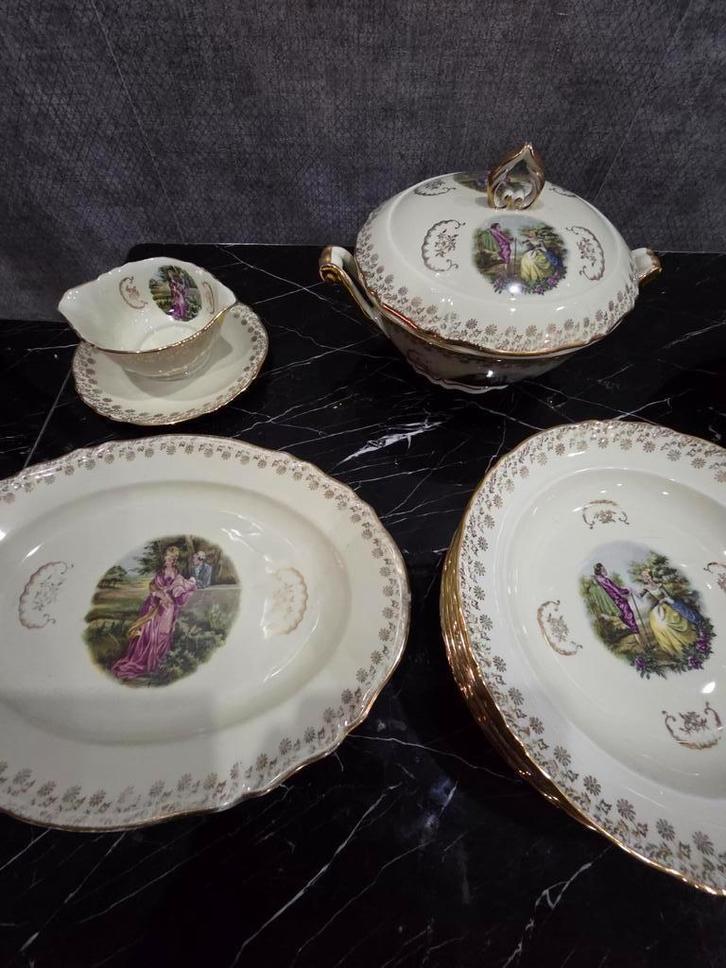 Limoges. jaar 1930 uitzonderlijke limoges, Antiek en Kunst, Antiek | Servies compleet, Ophalen