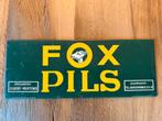 Fox pils metalen plaatje - Dubois-Mertens, Ophalen of Verzenden, Gebruikt, Reclamebord, Plaat of Schild
