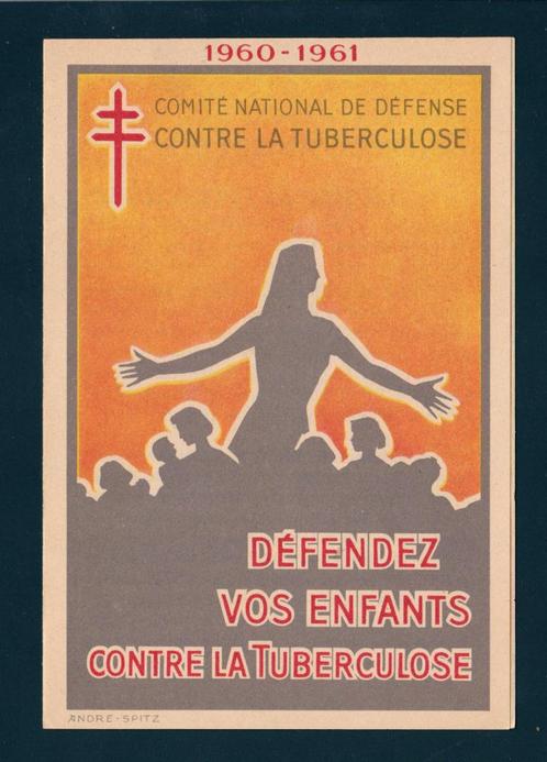 Tract "Défendez vos enfants contre la tuberculose" (1960-61), Verzamelen, Overige Verzamelen, Gebruikt, Verzenden