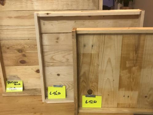 Houten Plateaus – Stijlvol & Stevig, Huis en Inrichting, Woonaccessoires | Dienbladen, Nieuw, Hout, Vierkant, Ophalen