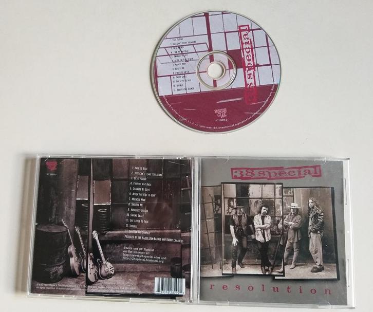 CD 38 SPECIAL - RESOLUTION SOUTHERN ROCK VAN ZANT - USA MADE, Cd's en Dvd's, Cd's | Rock, Gebruikt, Poprock, Ophalen of Verzenden