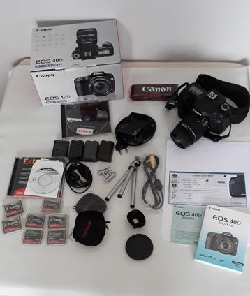 Canon EOS 40D + EFS 18-55 IS + Accessoires beschikbaar voor biedingen