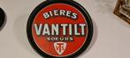 bieres vantilt soeurs VTS Emaille plateau bierplateau, Verzamelen, Merken en Reclamevoorwerpen, Ophalen of Verzenden