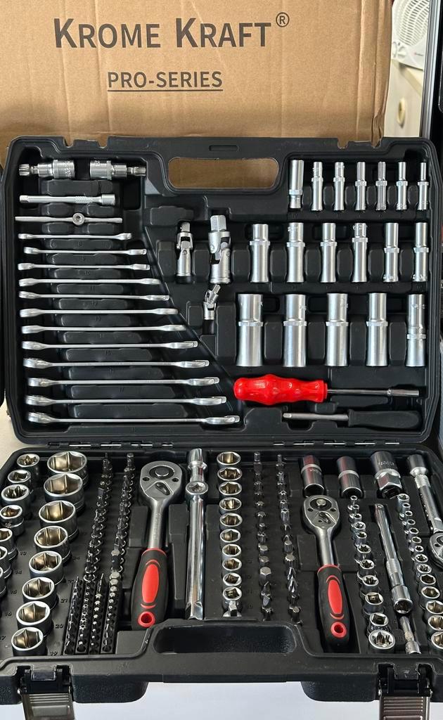 Gereedschapkoffer 216 delig - Chrome Vanadium, Auto diversen, Autogereedschap, Nieuw, Ophalen of Verzenden