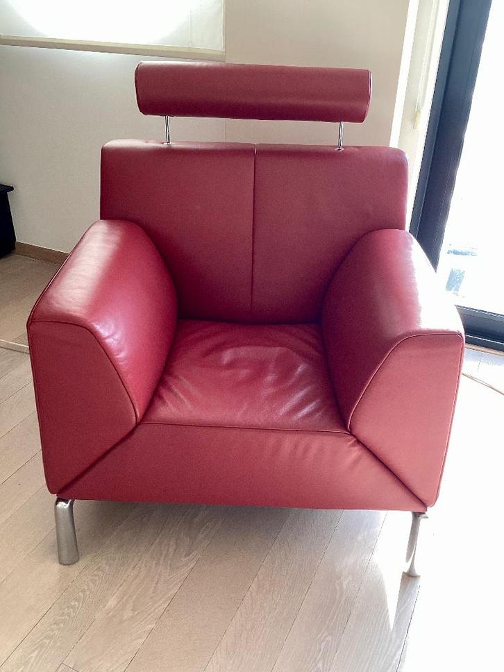 Canapé-fauteuil modulable 1 à 3 places Jori, Maison & Meubles, Canapés | Salons, Comme neuf, Banc droit, Cuir, Métal, Enlèvement