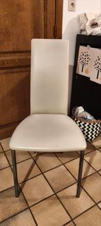 6x leren eetstoelen, Huis en Inrichting, Stoelen, Ophalen, Zo goed als nieuw