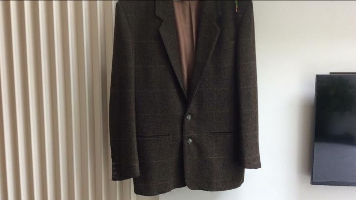 Warme herenvest (75% wol), donkergroen/bruin. 46., Kleding | Heren, Kostuums en vesten, Bruin, Angelo Litrico, Ophalen of Verzenden