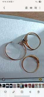 3 x 18 karaat gouden ringen , samen 6 gram, Ophalen