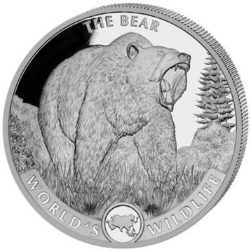 Zilver munt Wildlife The Bear Congo 1 oz 2022