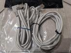 Ethernetkabel cat5e 1m40 - set van 2 - grijs., Ophalen of Verzenden, Gebruikt