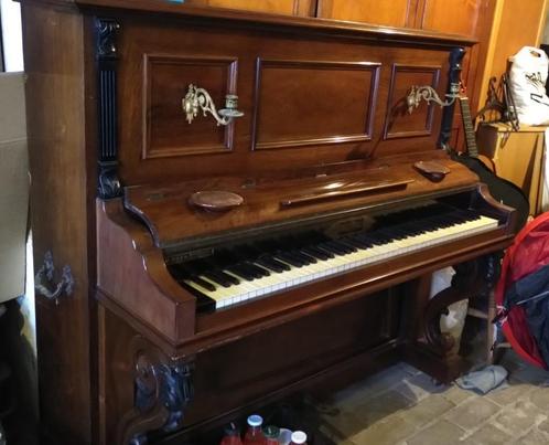 Piano Pleyel de 1901, Muziek en Instrumenten, Piano's, Gebruikt, Piano, Bruin, Ophalen