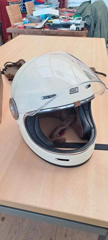 Integraal retro helm bijna nieuw