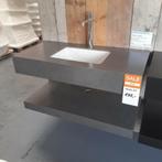 Sanitairmeubel, Grijs beton, Leisteen, 100cm, Varden 100, Ophalen of Verzenden, Nieuw
