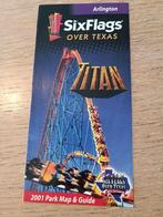 Six Flags Over Texas flyer 2001, Ophalen of Verzenden, Zo goed als nieuw, Pretparken