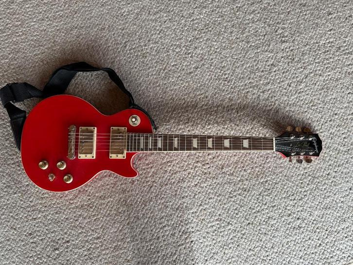 Epiphone Power Players Les Paul - lava red, Muziek en Instrumenten, Snaarinstrumenten | Gitaren | Elektrisch, Zo goed als nieuw