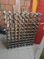 Rack à vin 80 bouteilles en bois et métal, Maison & Meubles, Enlèvement
