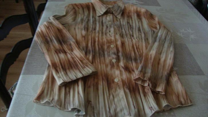 Bloes Lady Ann, Kleding | Dames, Blouses en Tunieken, Zo goed als nieuw, Maat 38/40 (M), Bruin, Ophalen of Verzenden