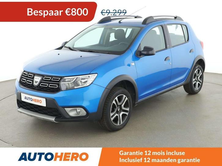 Dacia Sandero 0.9 TCe Stepway Celebration (bj 2018), Auto's, Dacia, Te koop, Sandero Stepway, ABS, Achteruitrijcamera, Airbags