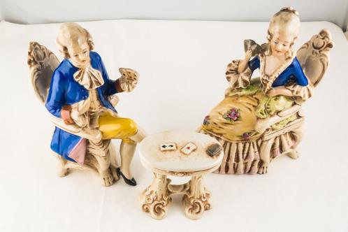 Duits Porseleinen Barokke Figuren, Antiek en Kunst, Antiek | Porselein, Ophalen