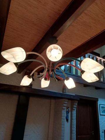 LUSTER Retro model met 6 lampen beschikbaar voor biedingen