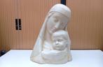 art deco gips beeld 56 cm madonna en kind, Antiek en Kunst, Ophalen