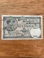 5 Frank Model B 23-06-26! Zeldzaam, Postzegels en Munten, Bankbiljetten | België, Ophalen of Verzenden